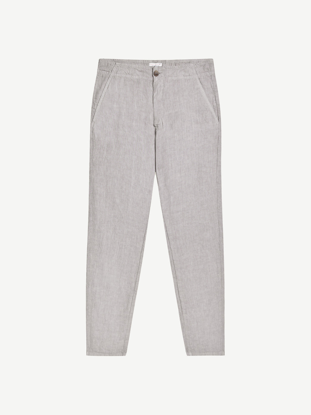 Luca Faloni Linen Lipari Trousers - Light Grey - view 6