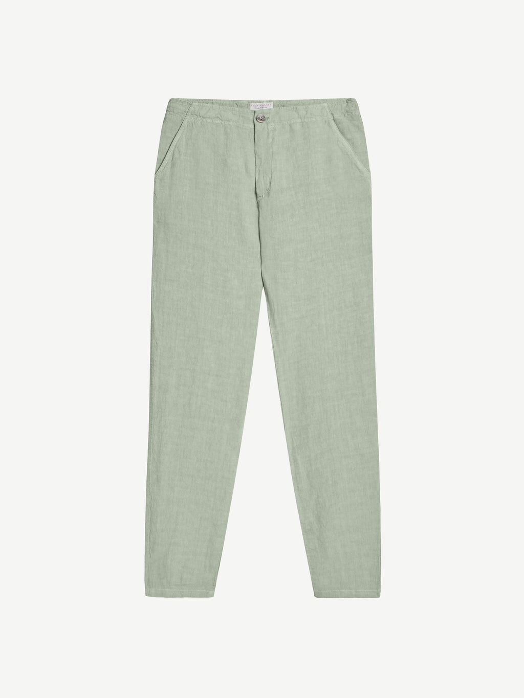 Luca Faloni Linen Lipari Trousers - Sage Green - view 5