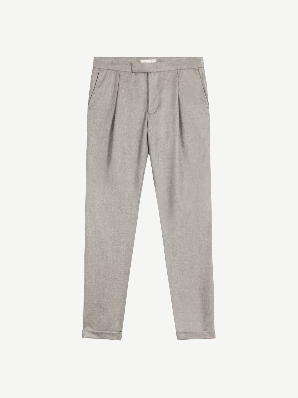 Luca Faloni Virgin Wool Pleated Trousers - Camel Beige - view 5