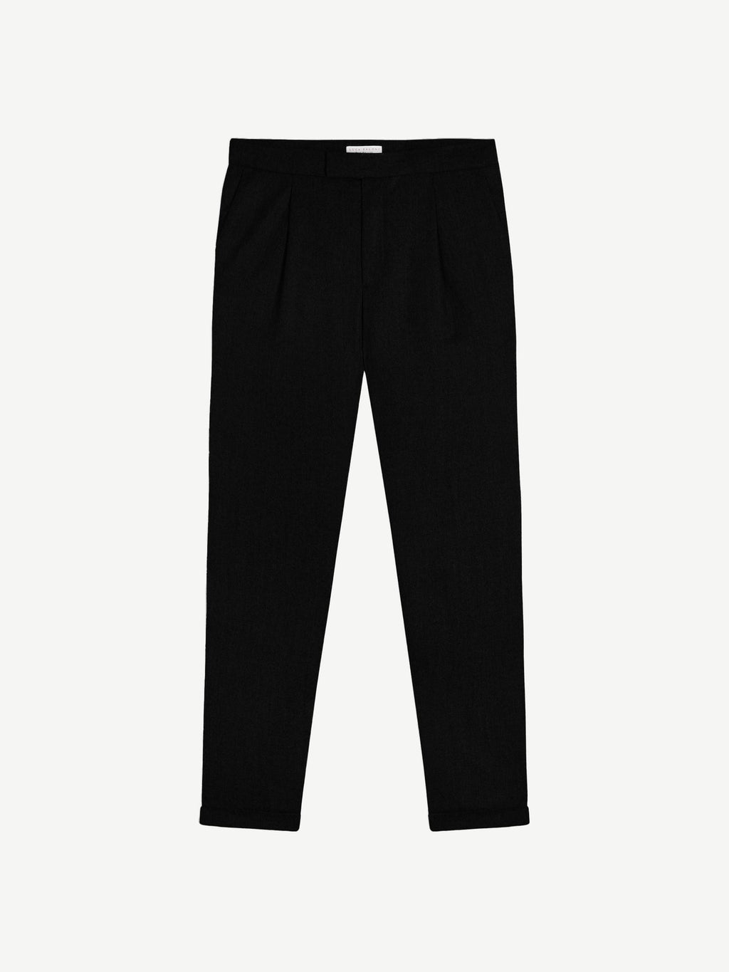Luca Faloni Virgin Wool Pleated Trousers - Black - view 5