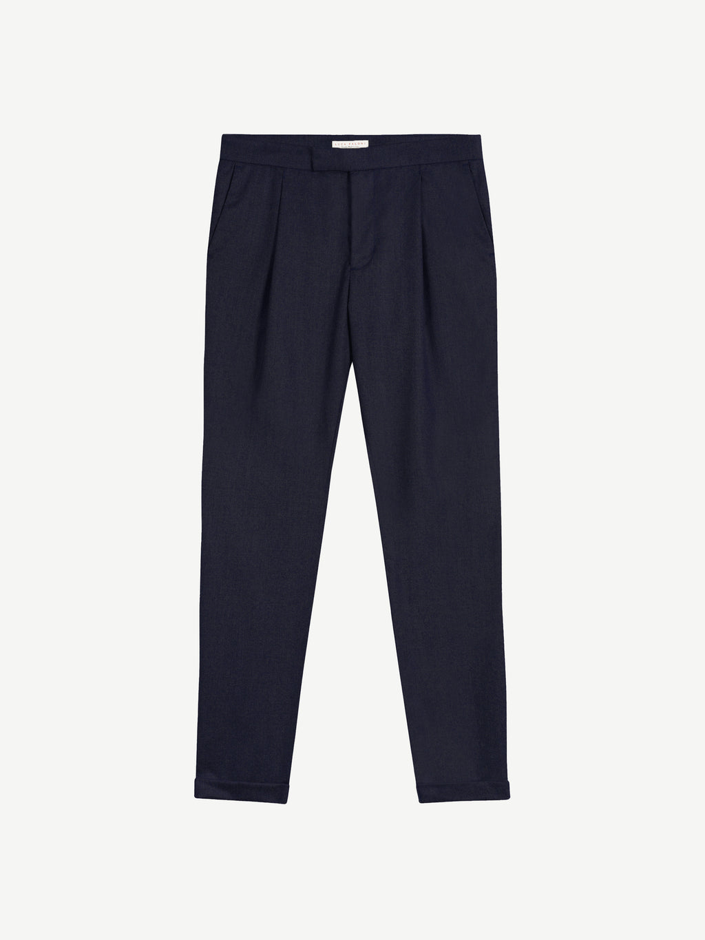 Luca Faloni Virgin Wool Pleated Trousers - Midnight Blue - view 5