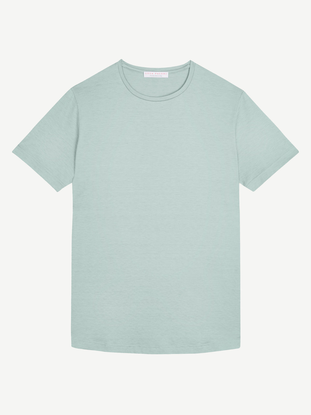 Luca Faloni Silk-Cotton T-Shirt - Marine Green - view 5