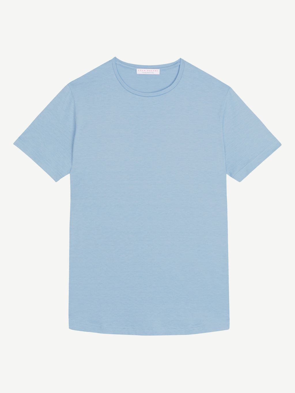 Luca Faloni Silk-Cotton T-Shirt - Light Blue - view 5