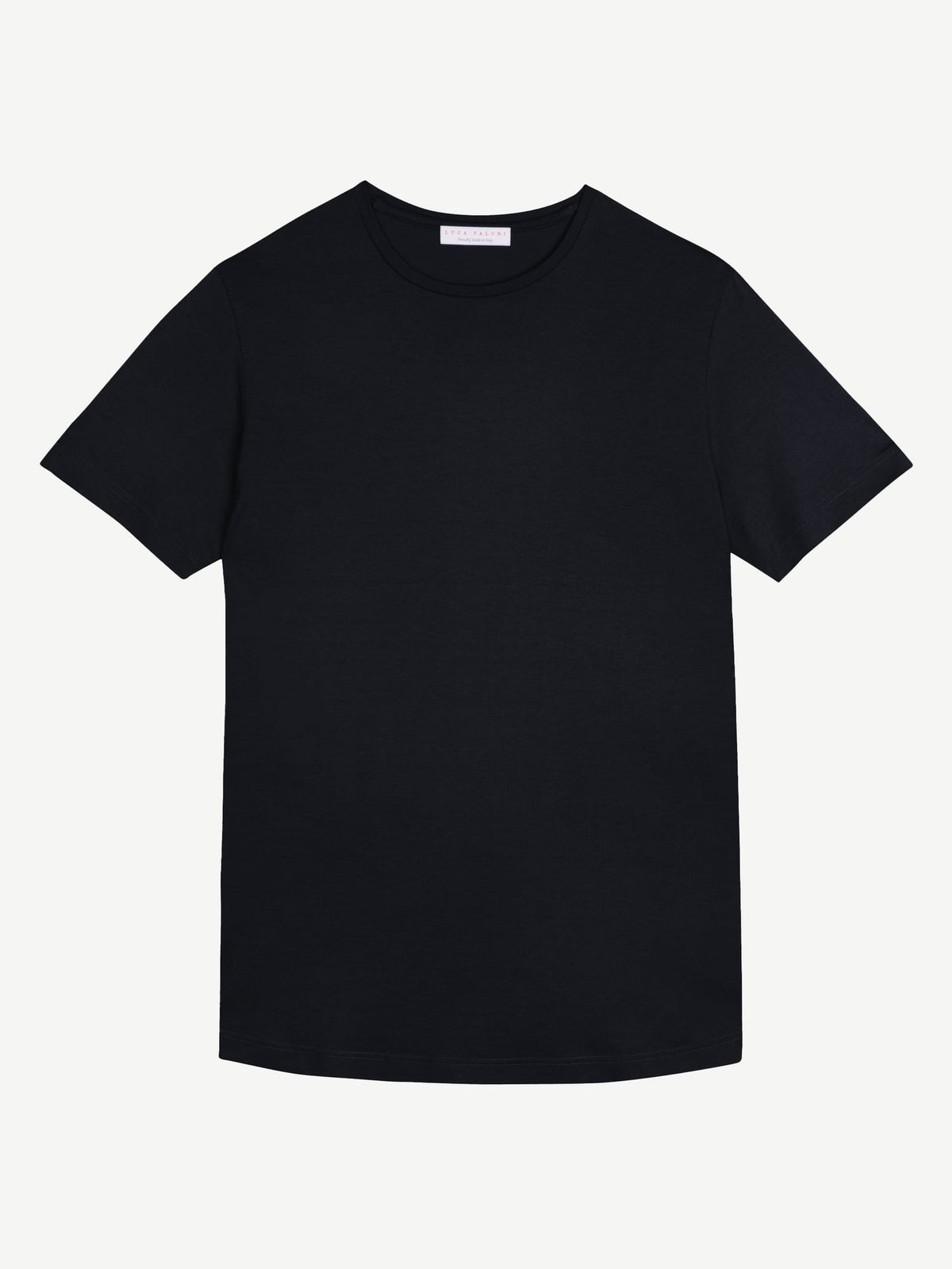 Luca Faloni Silk-Cotton T-Shirt - Black - view 5