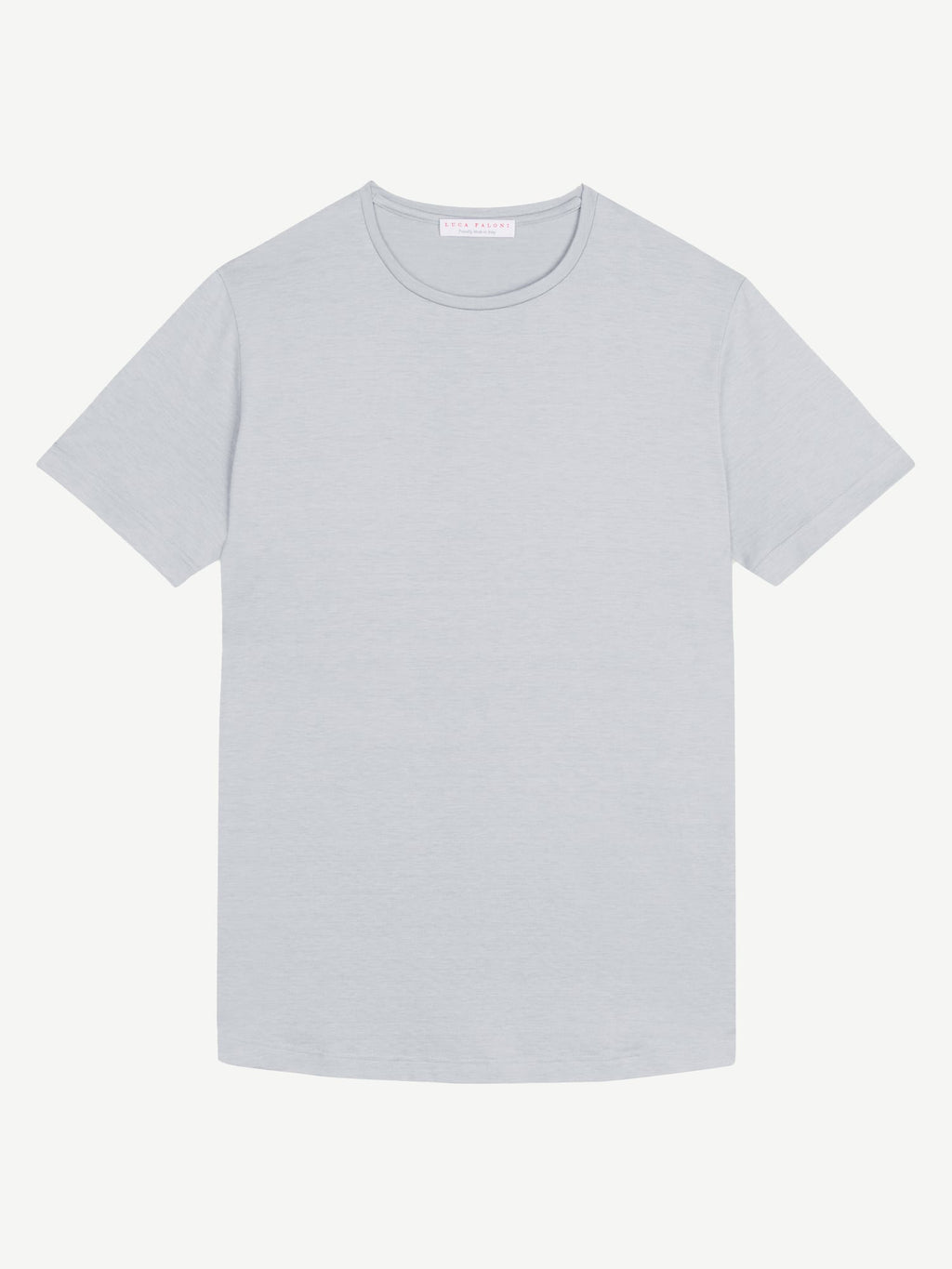 Luca Faloni Silk-Cotton T-Shirt - Light Grey - view 5