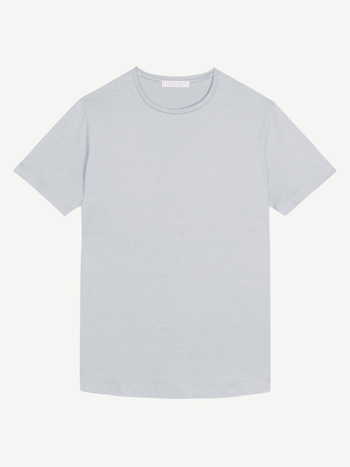 Luca Faloni Silk-Cotton T-Shirt - Light Grey - view 5