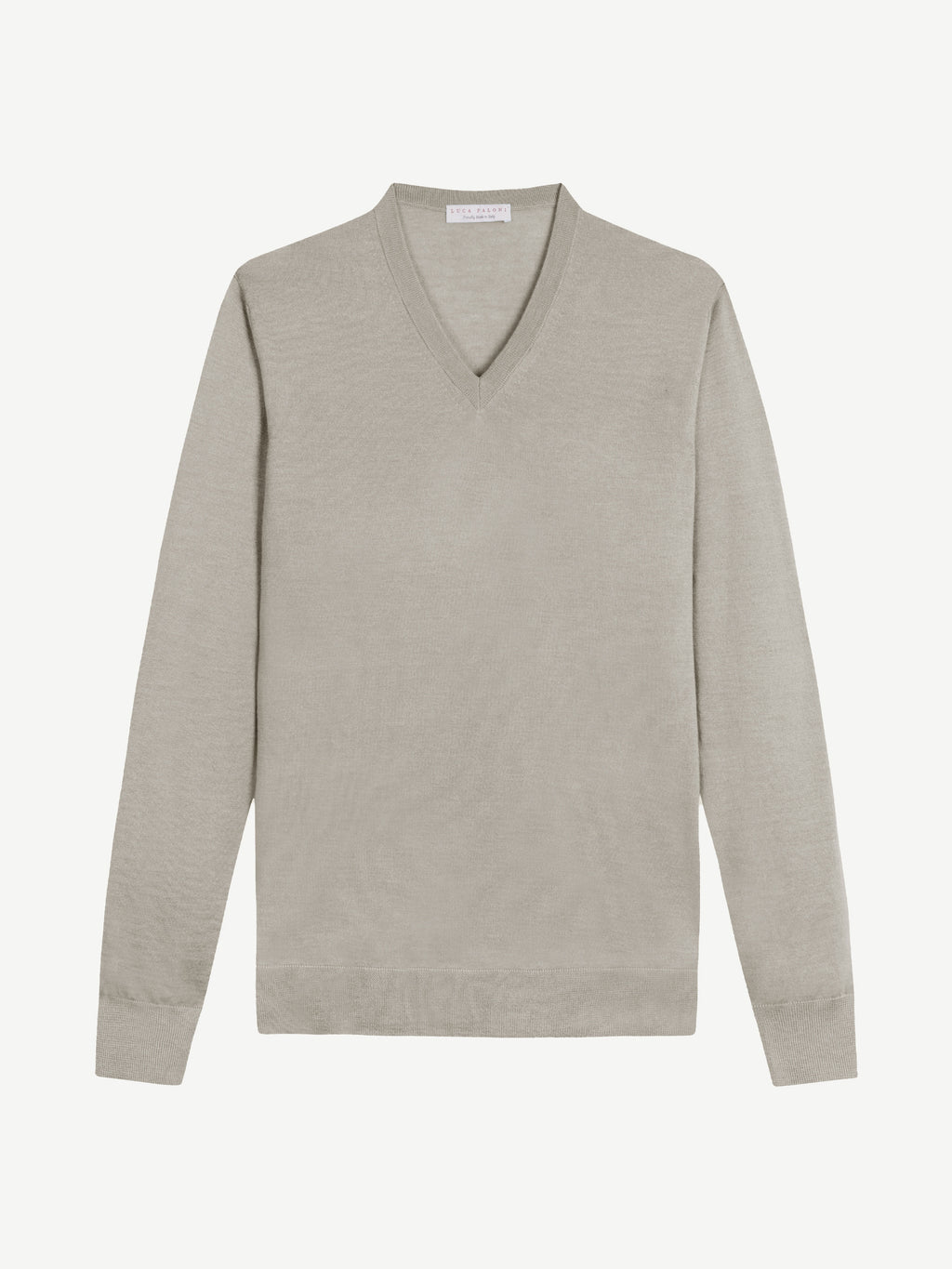 Luca Faloni Silk-Cashmere V Neck - Nocciola Brown - view 5