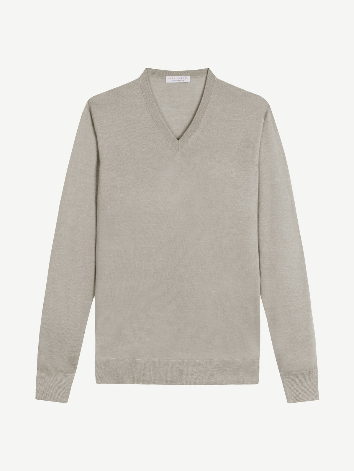 Luca Faloni Silk-Cashmere V Neck - Nocciola Brown - view 5