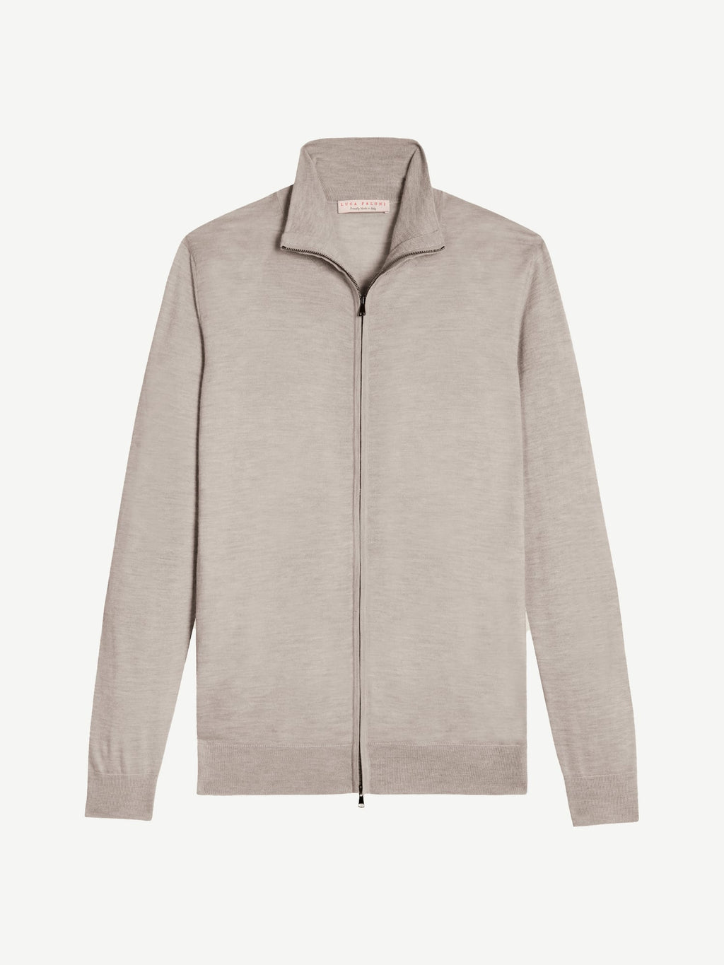 Luca Faloni Silk-Cashmere Zip Cardigan - Nocciola Brown - view 5