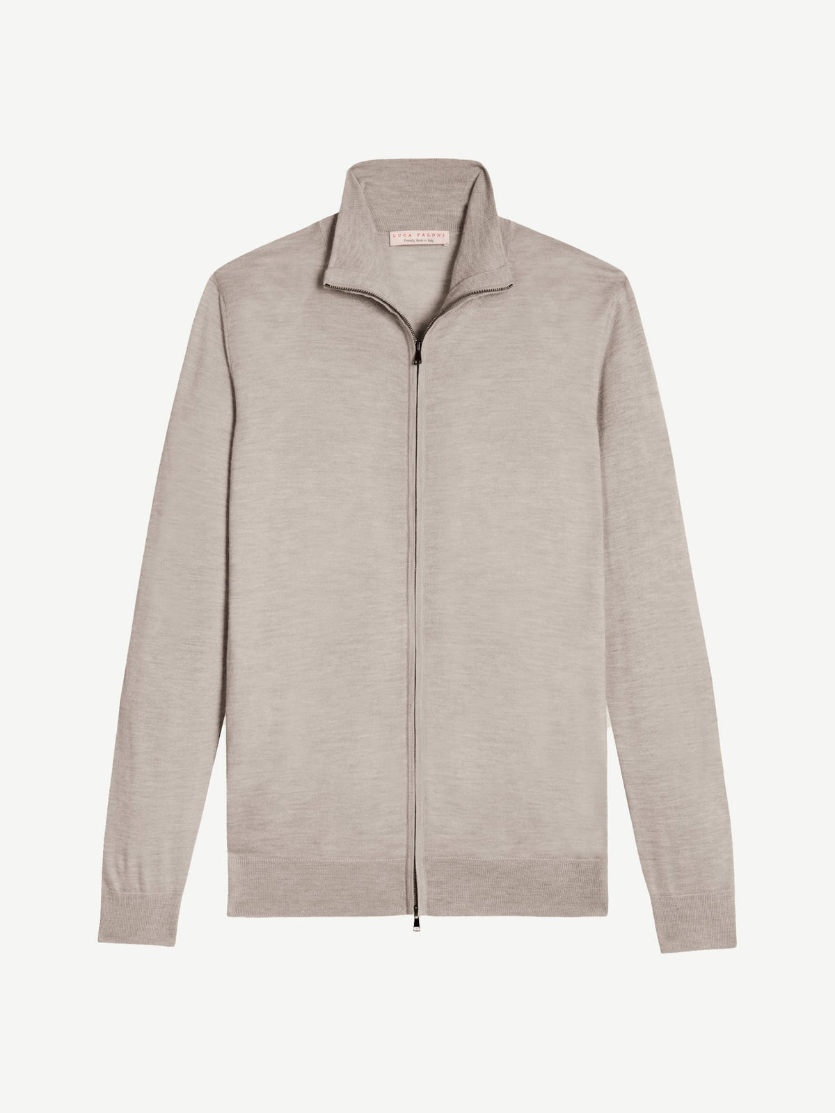 Luca Faloni Silk-Cashmere Zip Cardigan - Nocciola Brown - view 5