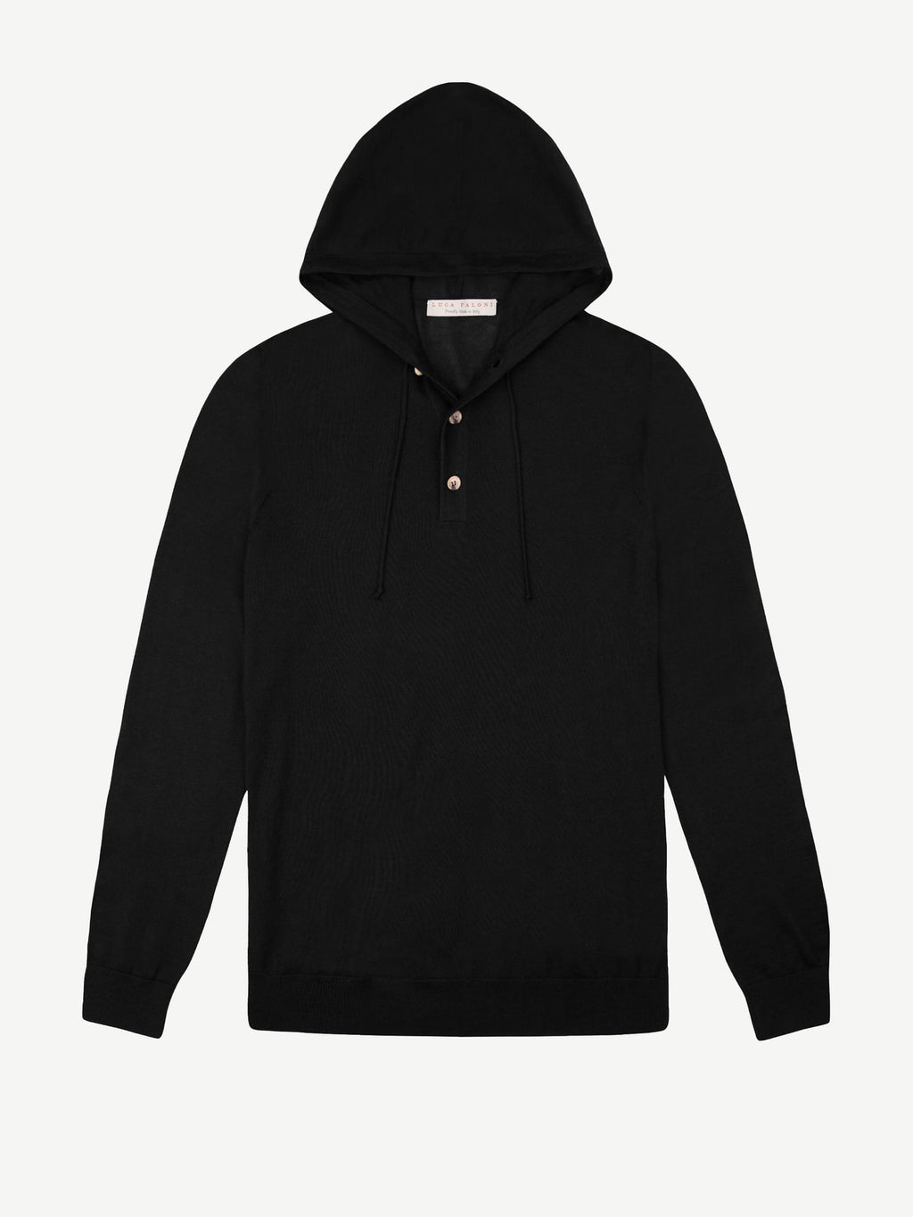 Luca Faloni Silk-Cashmere Hoodie - Black - view 5