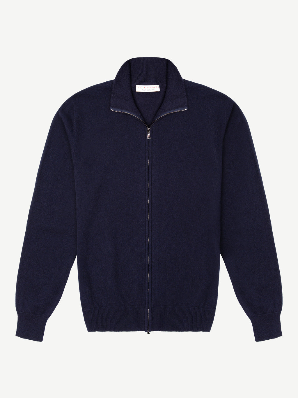 Luca Faloni 2-Ply Cashmere Zip Cardigan - Midnight Blue - view 5