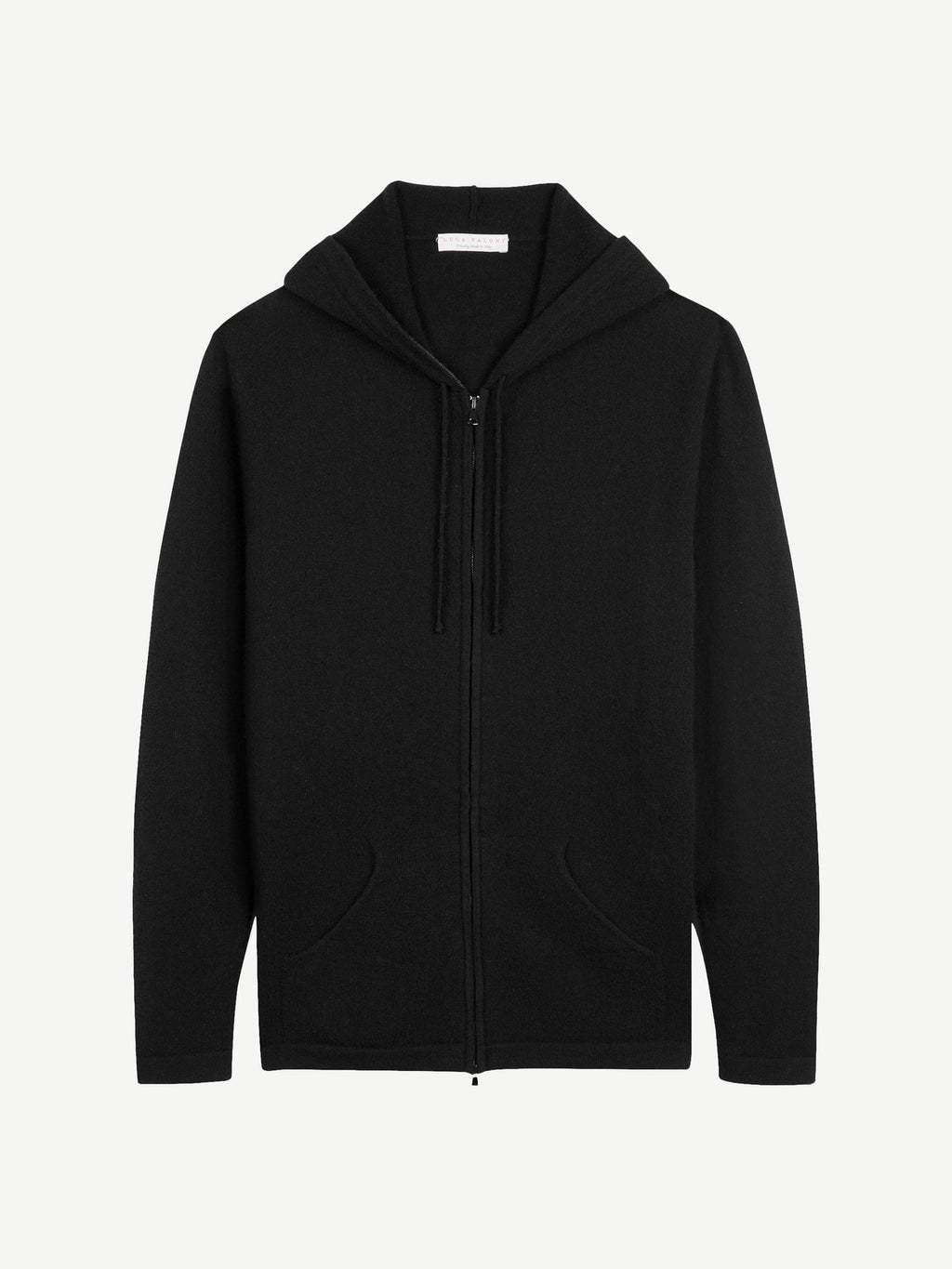 Luca Faloni 2-Ply Cashmere Zip Hoodie - Black - view 5
