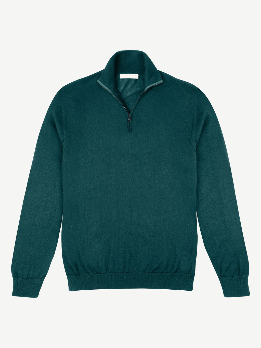 Luca Faloni Silk-Cashmere Zip-up - Forest Green - view 5
