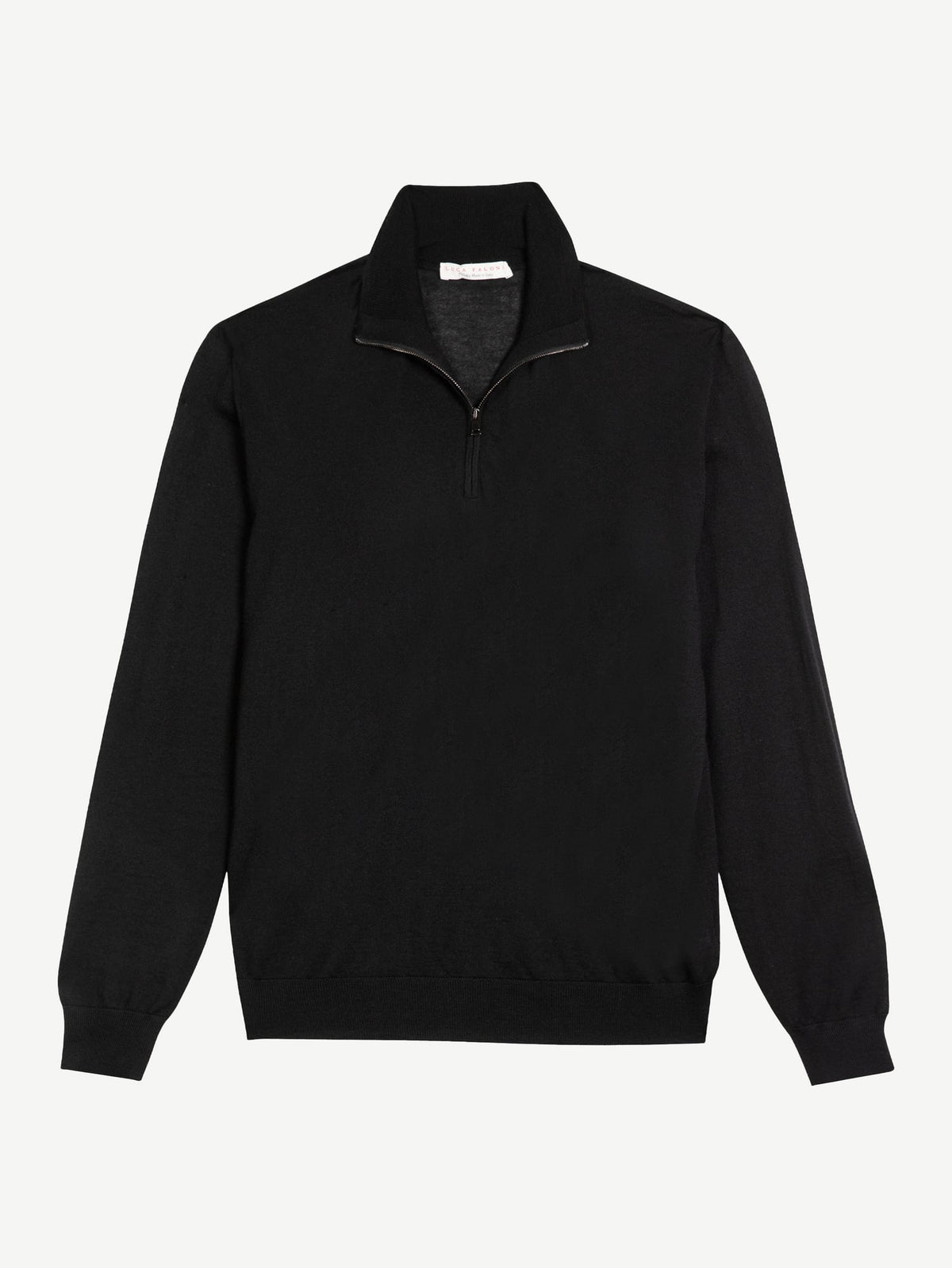 Luca Faloni Silk-Cashmere Zip-up - Black - view 5