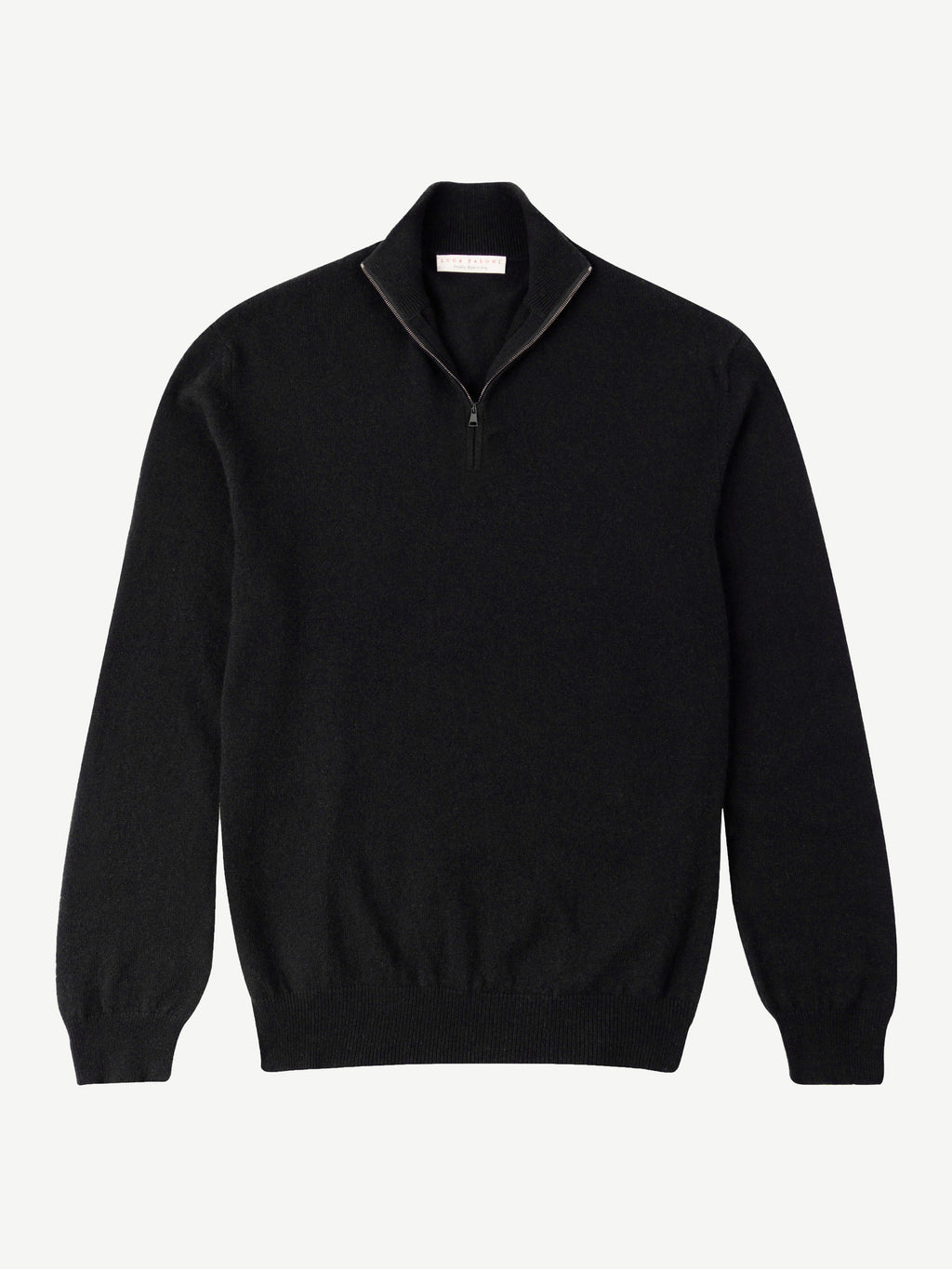Luca Faloni 2-Ply Cashmere Zip-up - Black - view 5