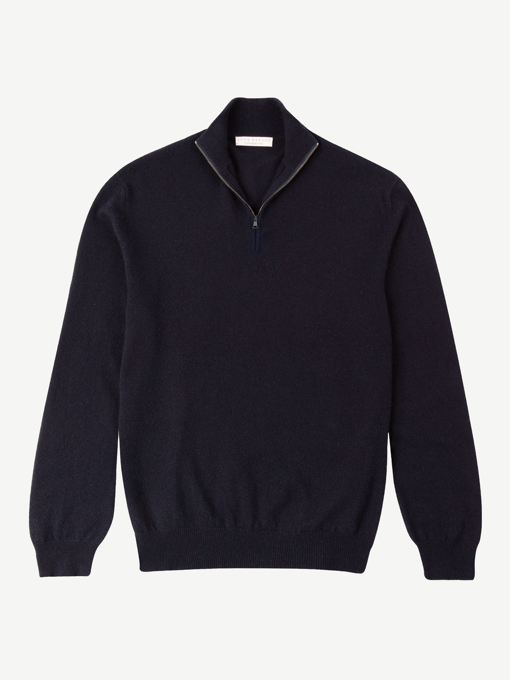 Luca Faloni Cashmere Zip-up - Midnight Blue - view 5