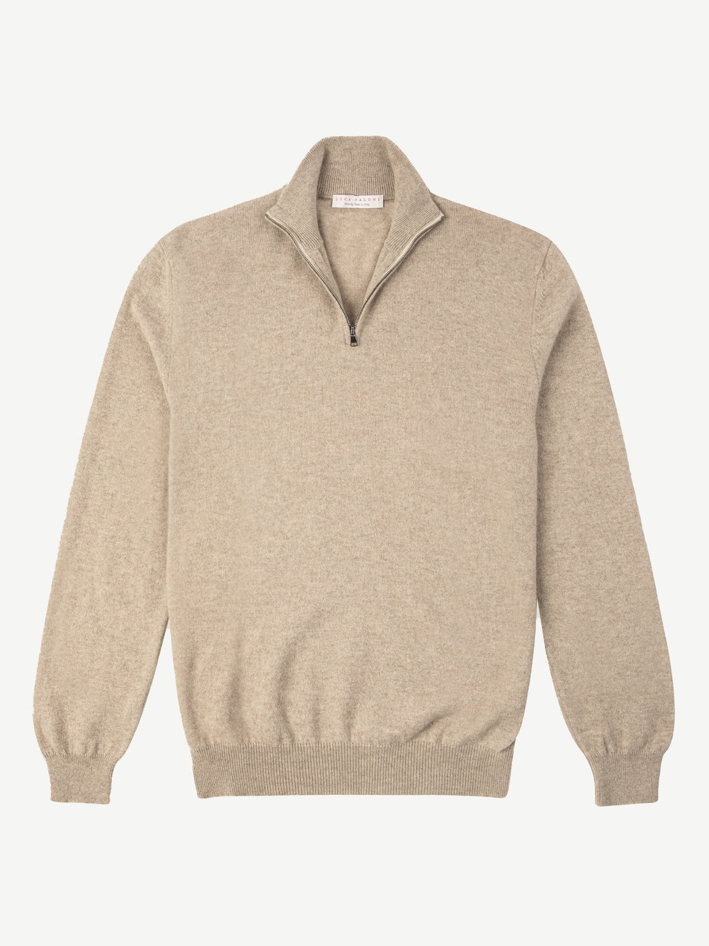 Luca Faloni 2-Ply Cashmere Zip-up - Camel Beige - view 5