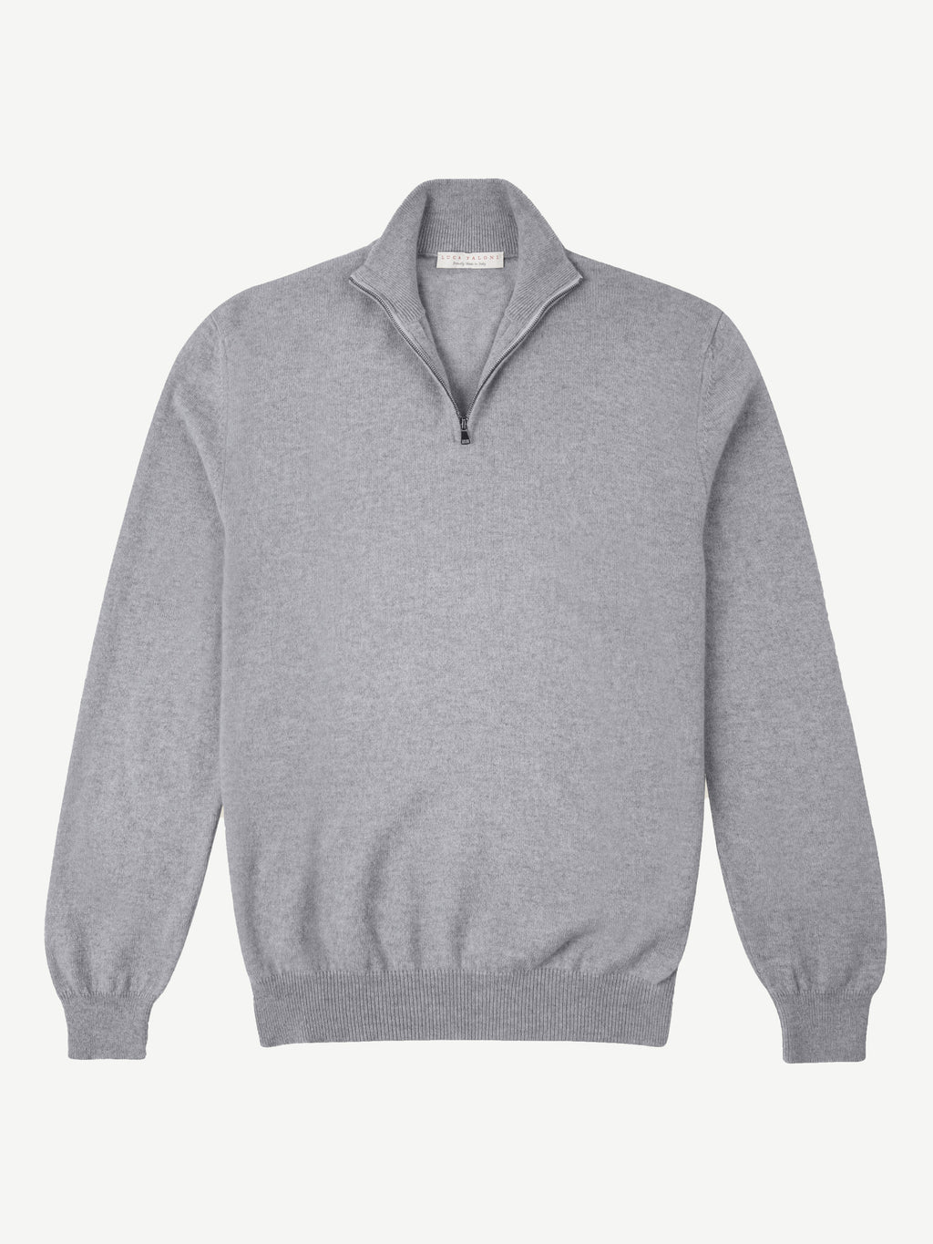 Luca Faloni 2-Ply Cashmere Zip-up - Misty Grey - view 5