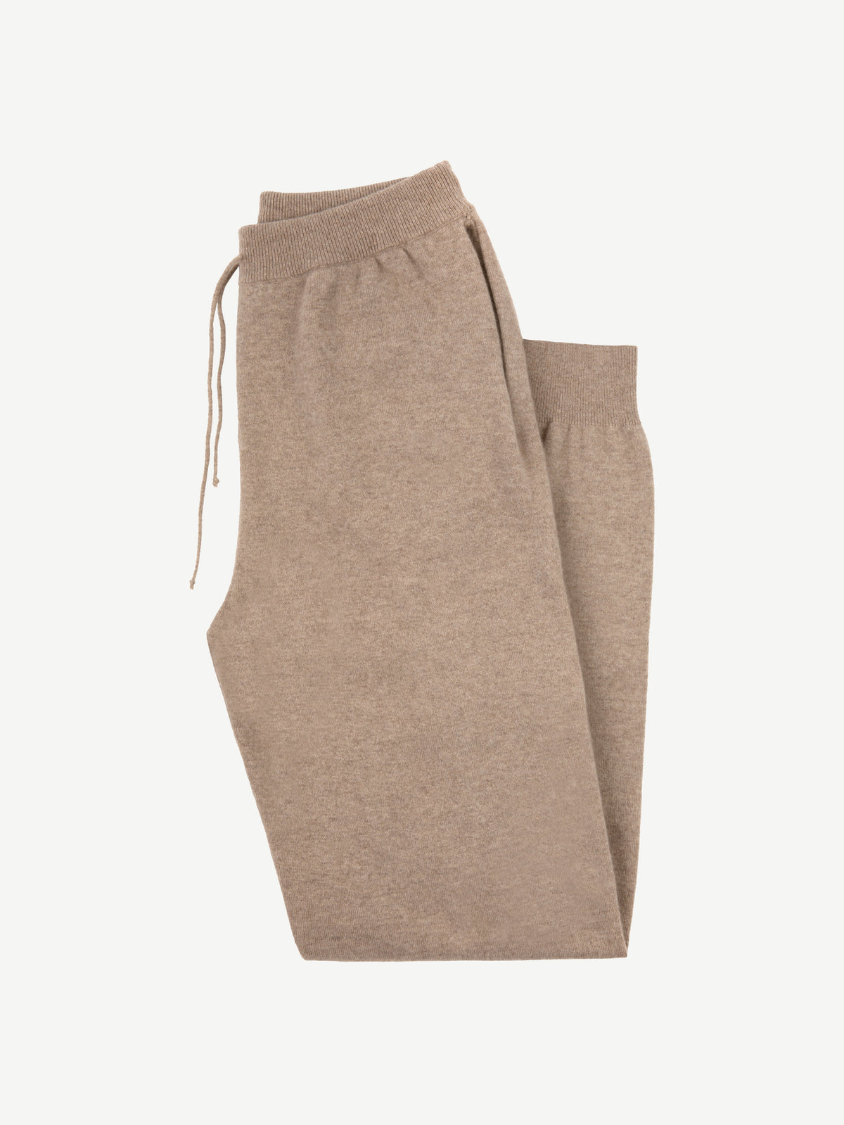 Luca Faloni 2-Ply Cashmere Joggers - Camel Beige - view 5