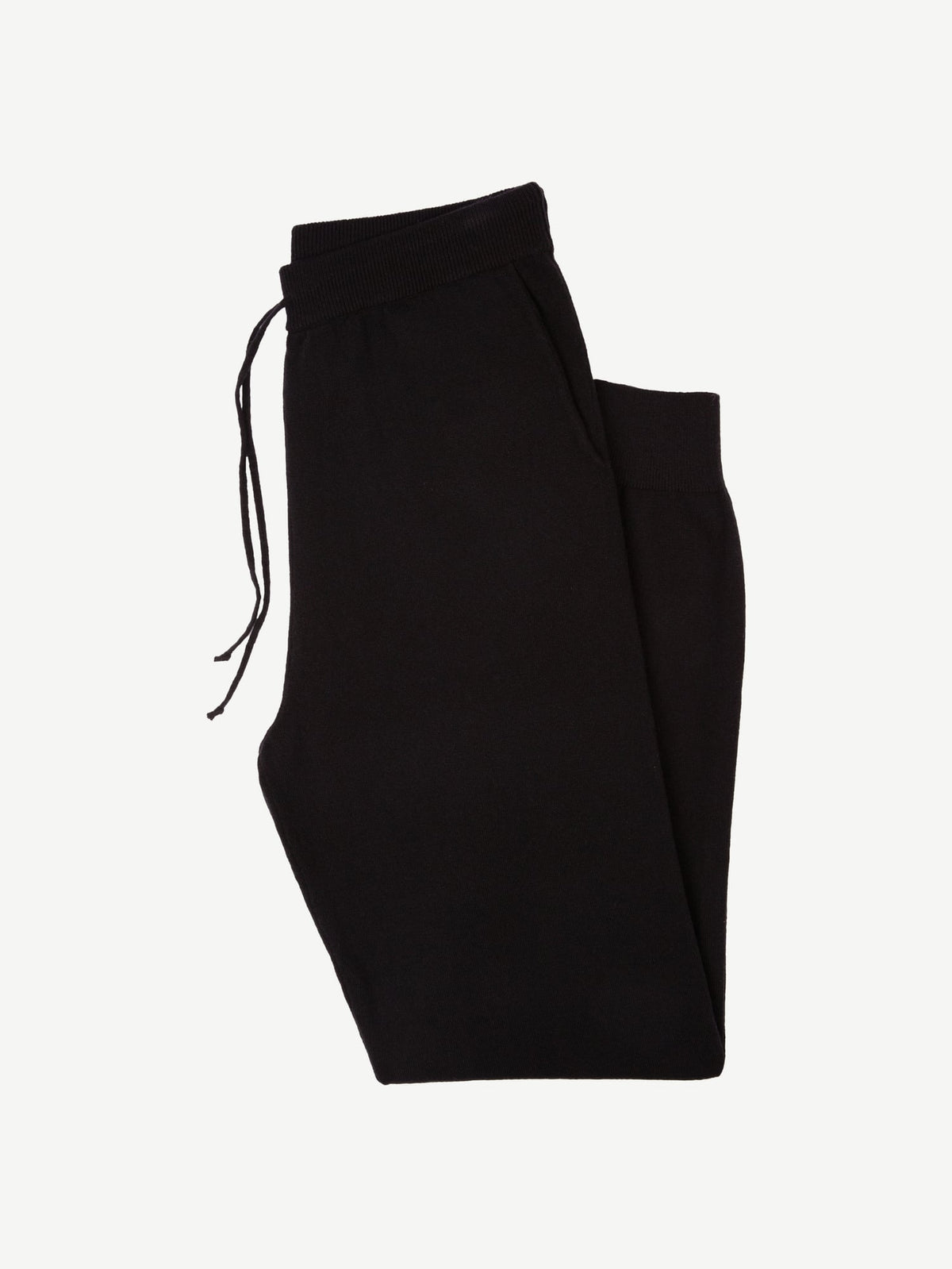 Luca Faloni 2-Ply Cashmere Joggers - Black - view 5