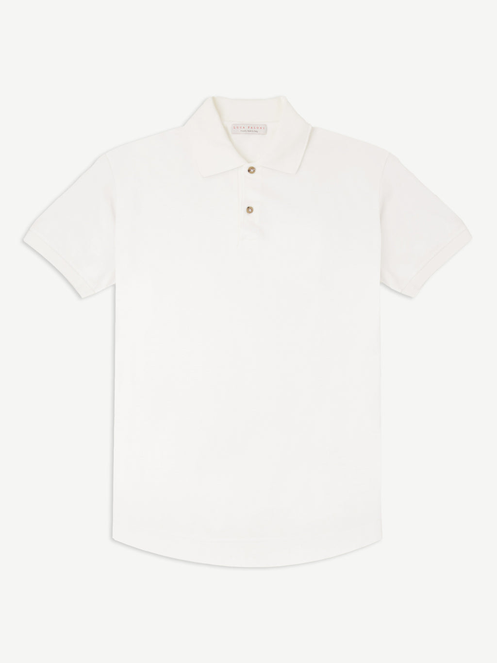 Luca Faloni Cotton Piqué Classic Polo - White - view 5