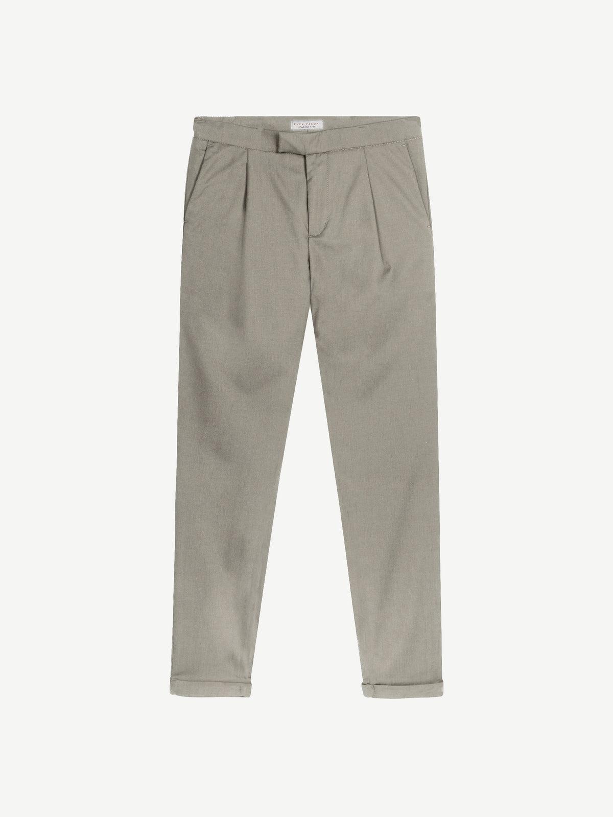 Luca Faloni Virgin Wool Lightweight Pleated Trousers - Camel Beige - view 5