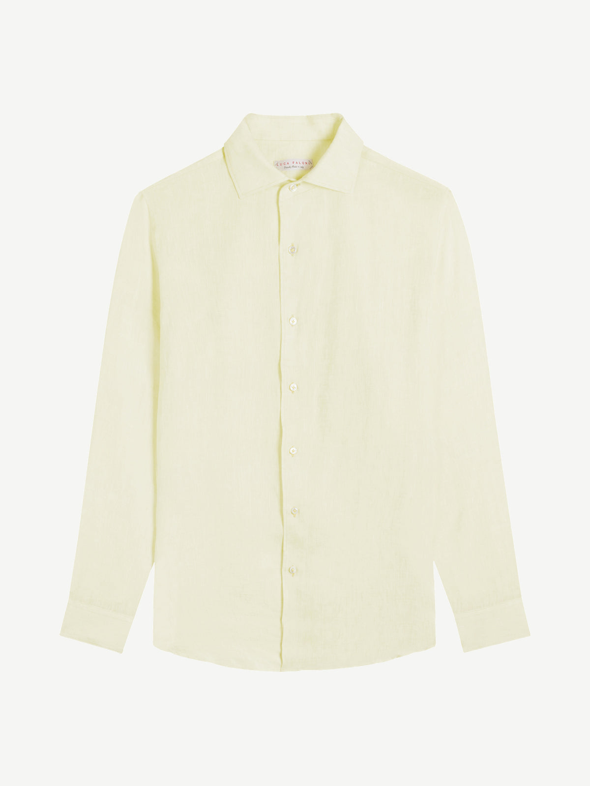 Luca Faloni Linen Portofino Shirt - Lemon - view 5