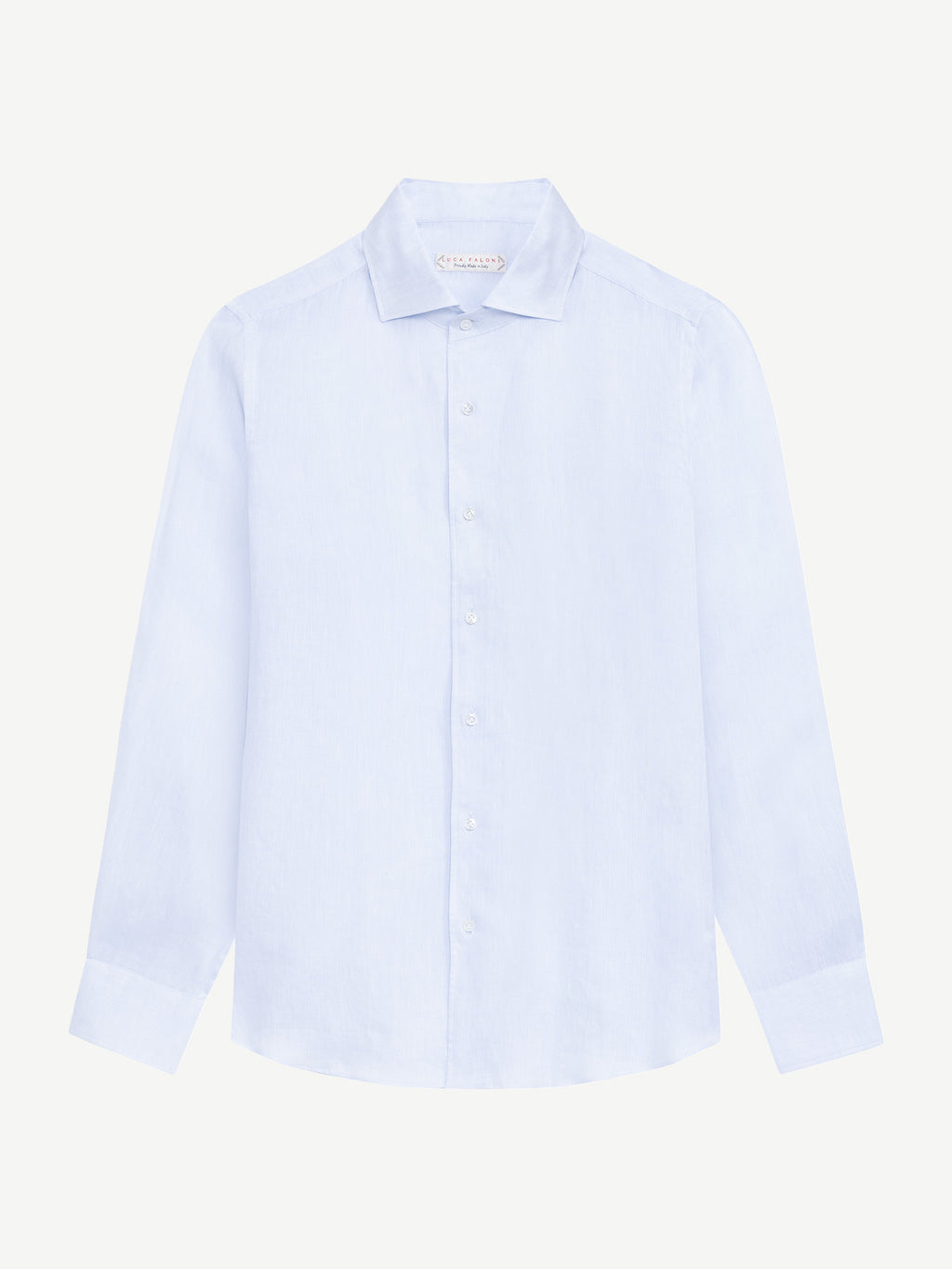 Luca Faloni Linen Portofino Shirt - Ice Blue - view 5
