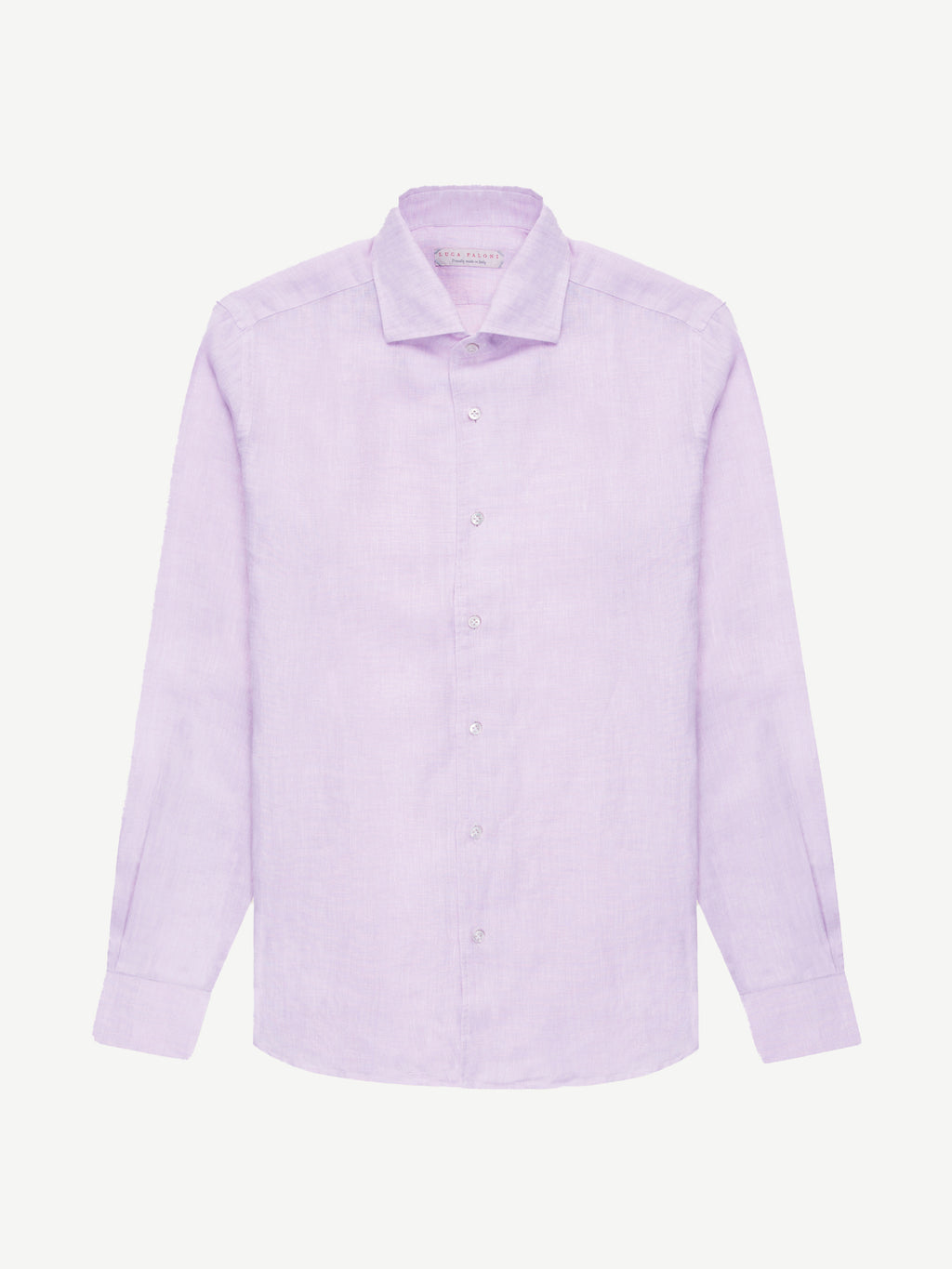Luca Faloni Linen Portofino Shirt - Lilac - view 5