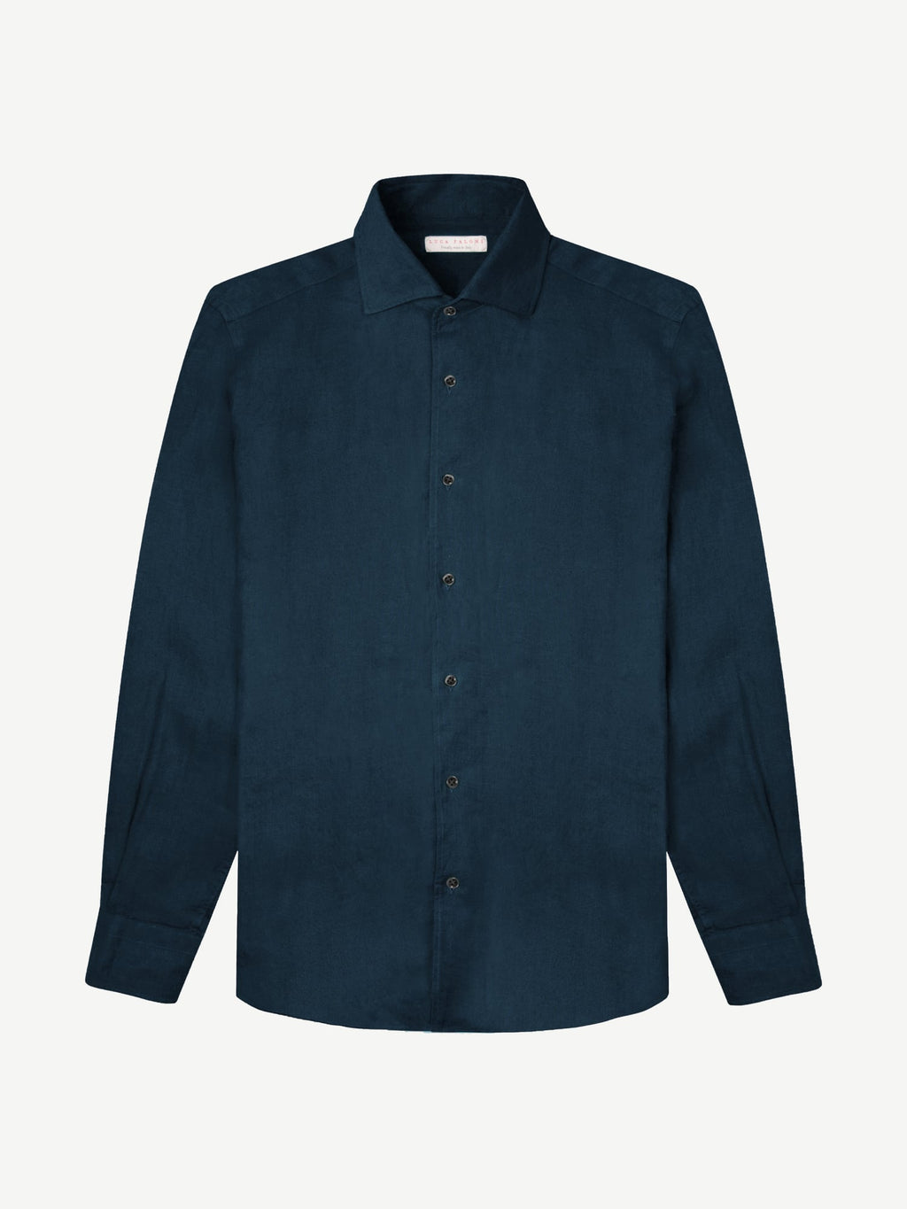 Luca Faloni Linen Portofino Shirt - Midnight Blue - view 4