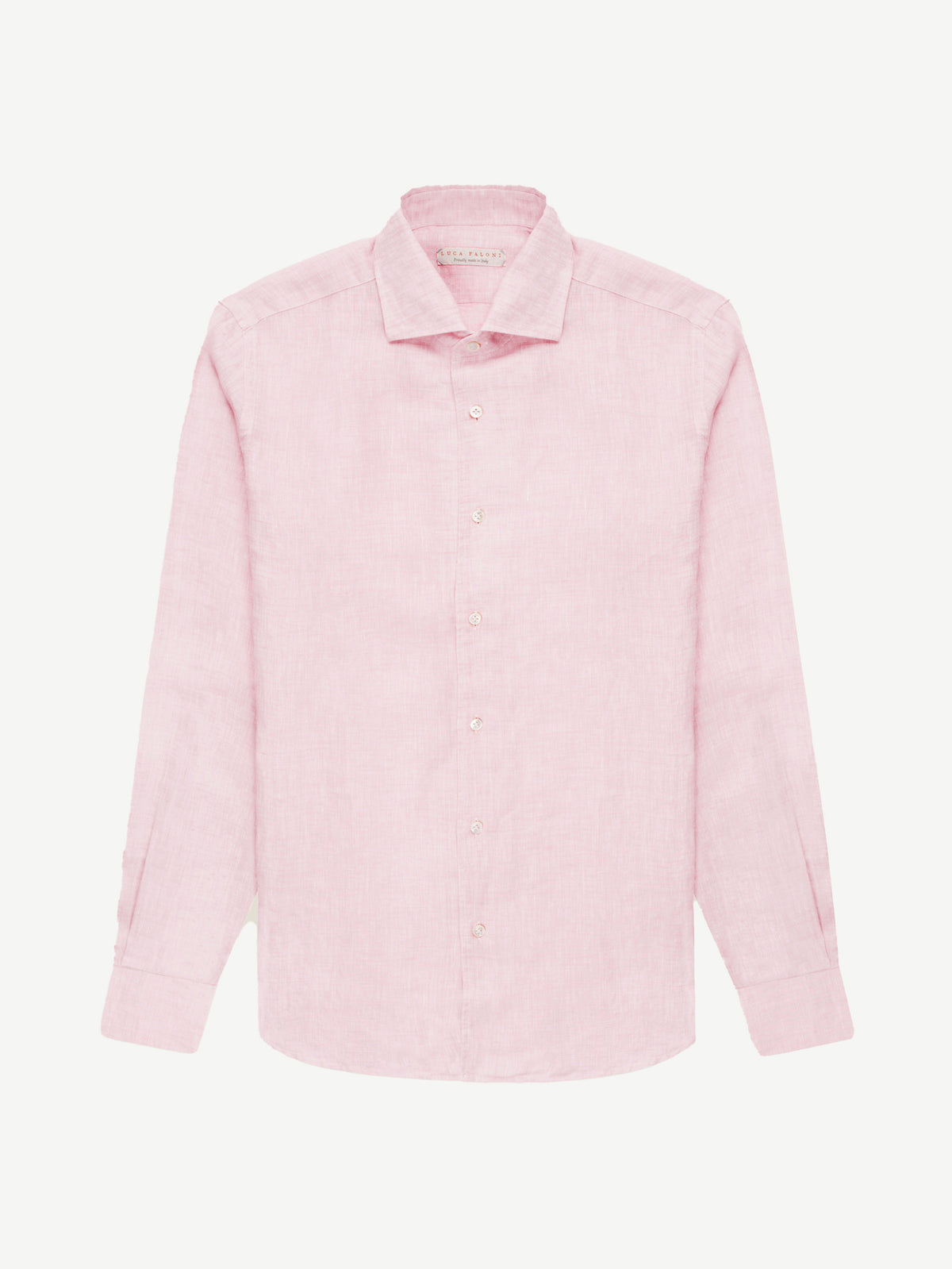 Luca Faloni Linen Portofino Shirt - Light Pink - view 5