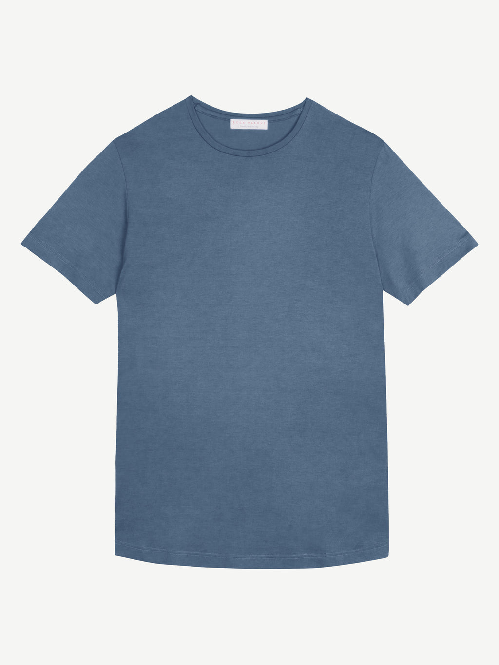 Luca Faloni Cashmere-Cotton T-Shirt - Atlantic Blue - view 5
