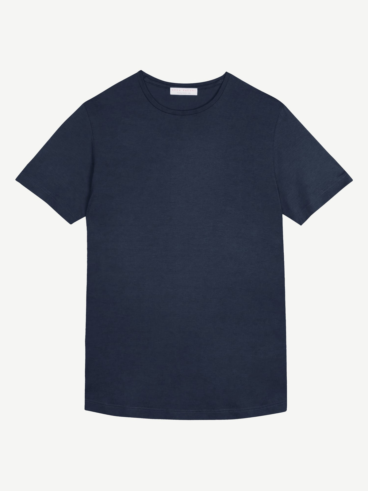 Luca Faloni Cashmere-Cotton T-Shirt - Midnight Blue - view 5