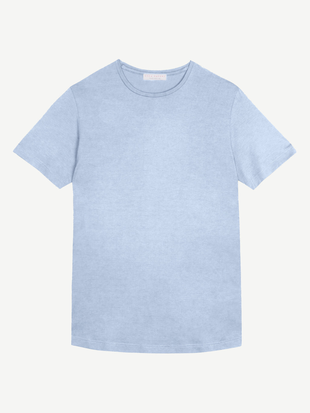 Luca Faloni Cashmere-Cotton T-Shirt - Light Blue - view 5