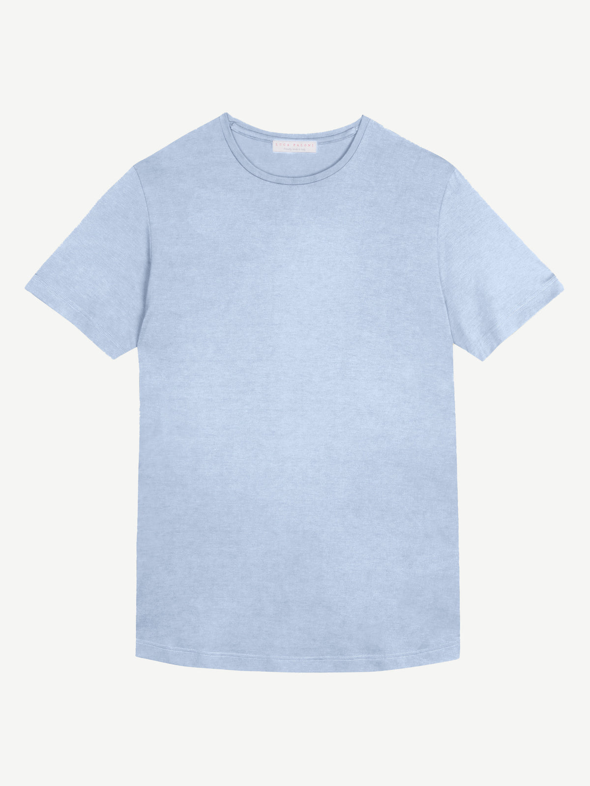 Luca Faloni Cashmere-Cotton T-Shirt - Light Blue - view 5