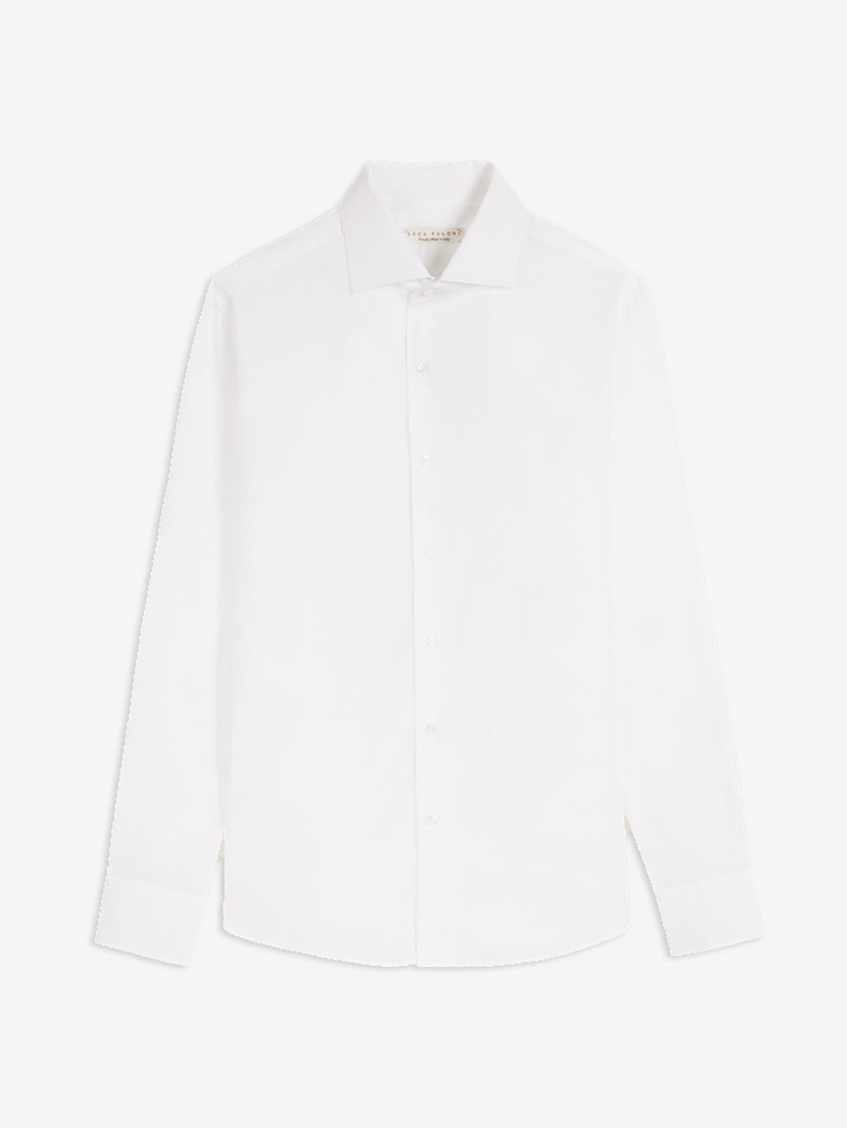 Luca Faloni Poplin Cotton Classic Shirt - White - view 5