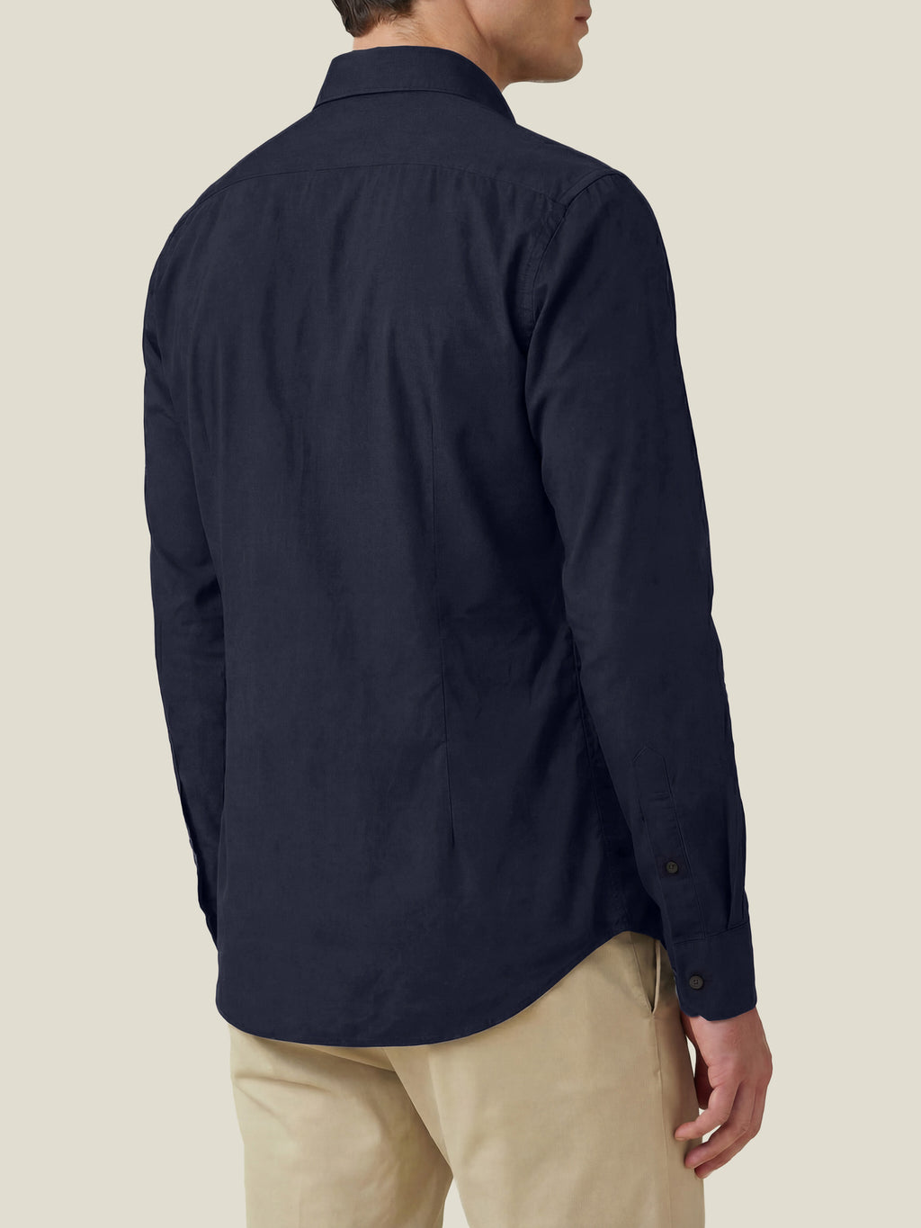 Luca Faloni Poplin Cotton Classic Shirt - Midnight Blue - view 3