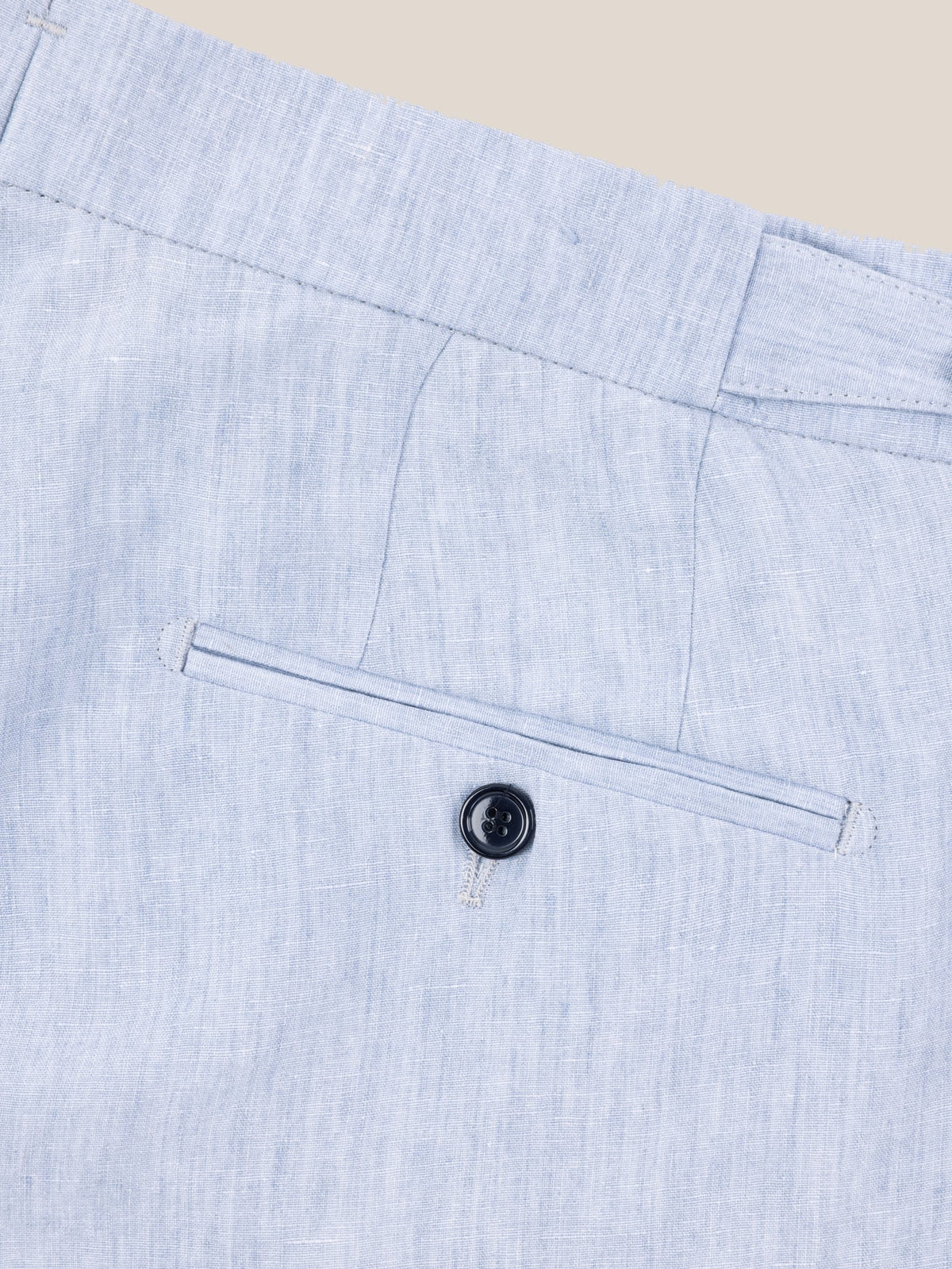 Luca Faloni Linen Elegant Trousers - Light Blue - view 6