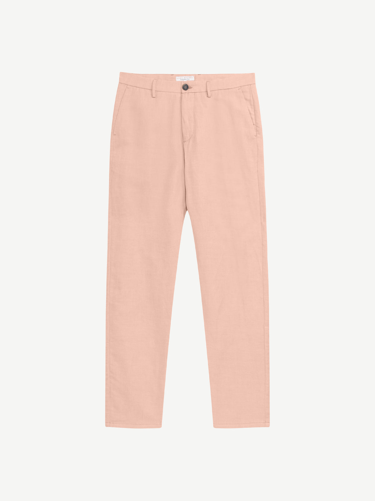 Luca Faloni Linen-Cotton Trousers - Salmon - view 7